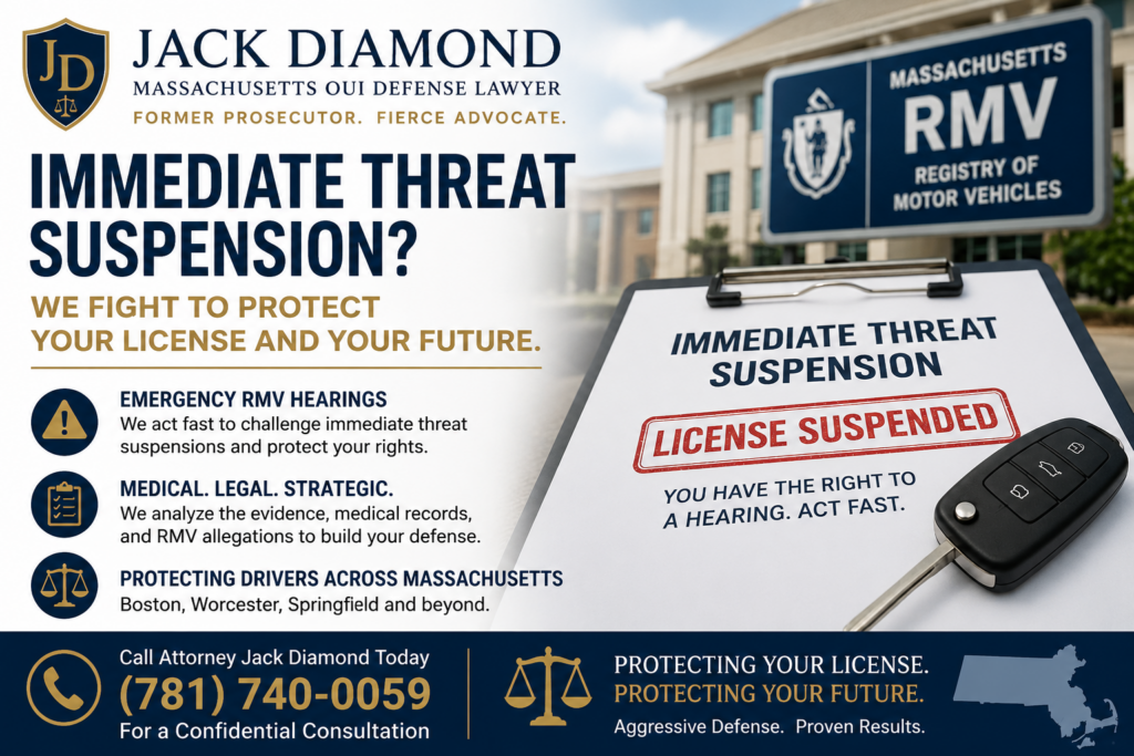 Massachusetts Immediate Threat License Suspension Lawyers