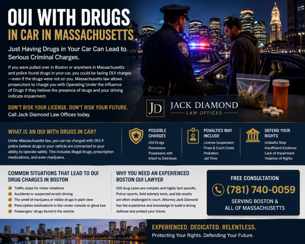 Massachusetts OUI Drugs In Car Lawyers